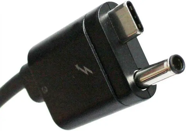 Alt view image 6 of 6 - For HP Elite Thunderbolt 3 Power Cable Cord(AC+USB Type-C to USB Type-C) 59CM