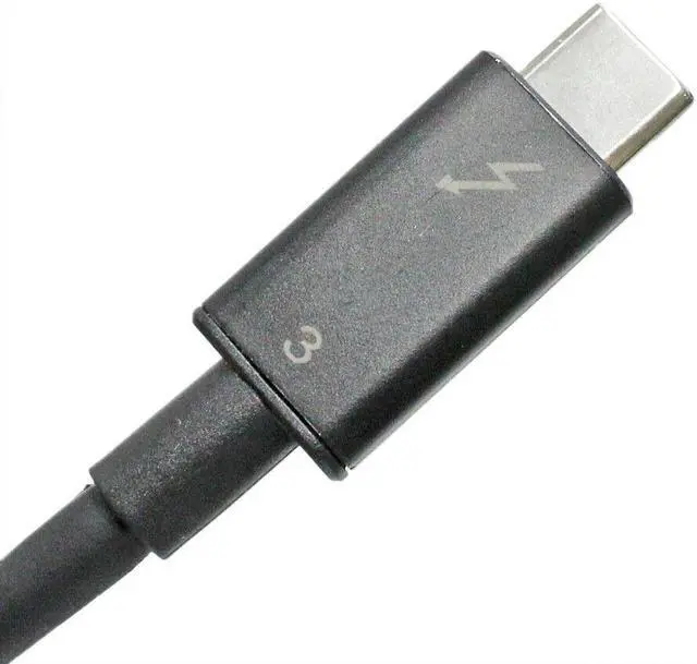 Alt view image 3 of 4 - For HP Thunderbolt 3 cable: Custom End (AC+USB Type-C to USB Type-C) 59cm
