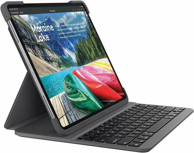 Main image of A2013 Logitech Slim Folio Pro Backlit Bluetooth Keyboard Case iPad Pro 11 1st 2nd Gen