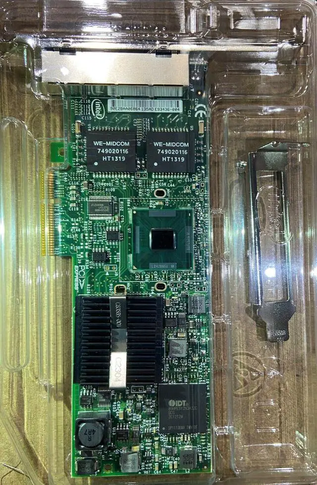 Alt view image 3 of 3 - Intel E1G44ETG2P20 Gigabit ET2 Quad Port Server Adapter NEW BROWN BOX