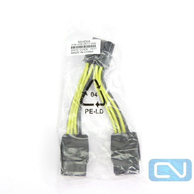 COMeap - Lot De 2 Câbles D'alimentation CPU 8 Broches Vers Double PCIe 8 Broches - Pour Cartes Graphiques NVIDIA Tesla K80/M40/P40 Etc. - Longueur 12,2 Cm