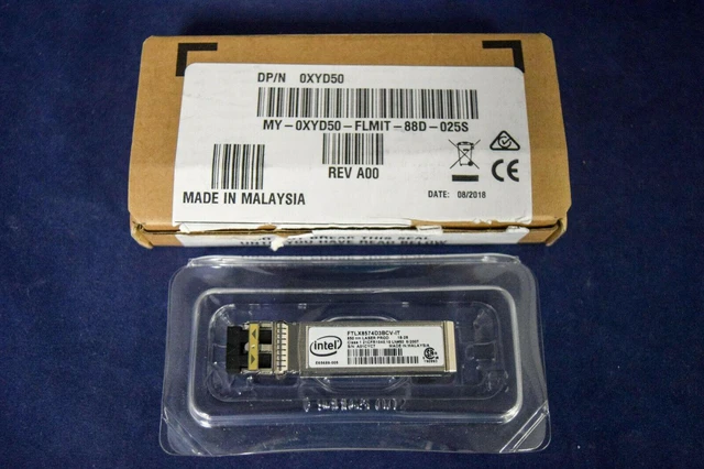 Alt view image 2 of 2 - NEW XYD50 DELL Intel E10GSFPSR 10GB SR FC SFP+ 850nm FTLX8574D3BCV-IT Module