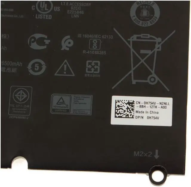 Alt view image 3 of 4 - New Genuine OEM Dell 52Wh Battery XPS 13 9370 9380 0H754V FHD 13-9370-D1705S Latitude 3301 Inspiron 5390 5391 7400 7490 Series Notebook G8VCF P82 DXGH8