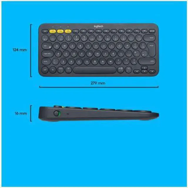 Main image of LOGITECH - K380 TKL WIRELESS SCISSOR KEYBOARD FOR PC, LAPTOP, WINDOWS, MAC, ANDROID, IPAD OS, APPLE TV - GRAY