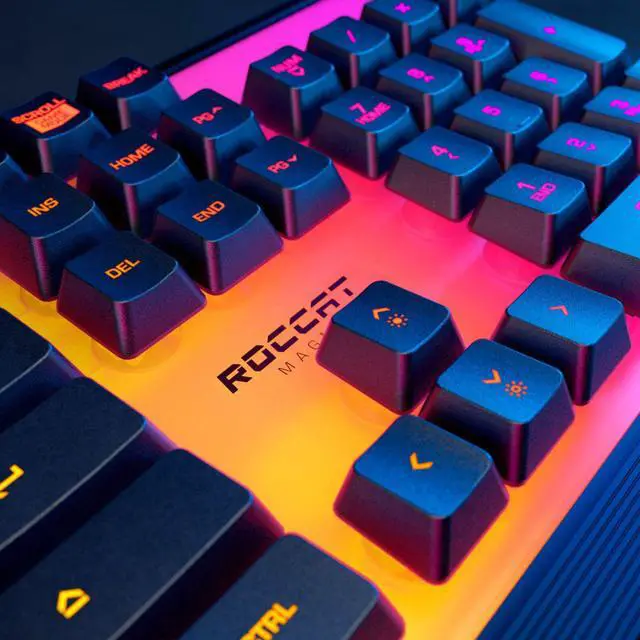 Alt view image 3 of 3 - ROCCAT - Magma Full-size Wired Silent Membrane Gaming Keyboard with 5 Zone/ 1...