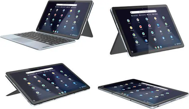 Alt view image 4 of 5 - LENOVO - CHROMEBOOK DUET 3 11" 2.2K TOUCH 2-IN-1 LAPTOP - SNAPDRAGON 7C GEN 2 - 4GB MEMORY - 128GB EMMC - MISTY BLUE