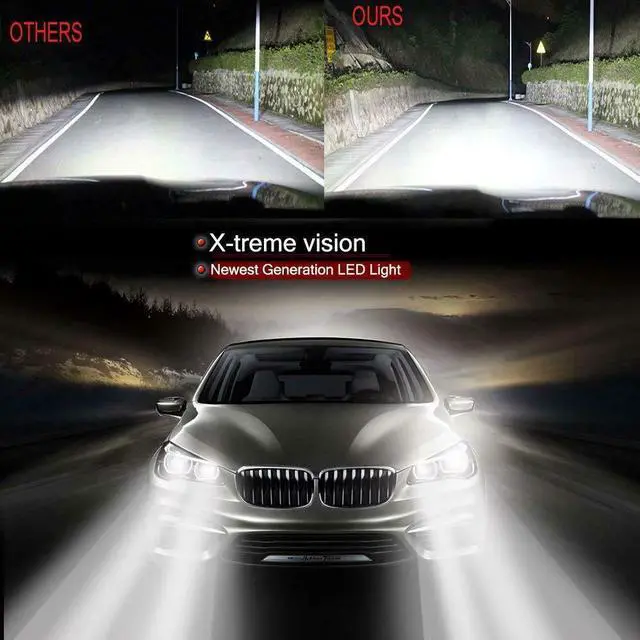 Alt view image 6 of 6 - LED Headlight 9007 Bulbs High/Low Beam Kit For  Cobalt 2005 - 2010 S2 6000K