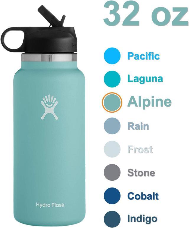Hydro Flask 2.0 Wide Mouth 32 oz Water Bottle with Straw Lid-Stainless  Steel, Reusable, Vacuum Insulated-Alpine 
