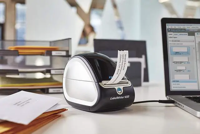 Alt view image 5 of 7 - DYMO LabelWriter 450 Thermal Label Printer with USB, Great for Labeling, Filing, Mailing, Barcodes and More, Home & Office Organization