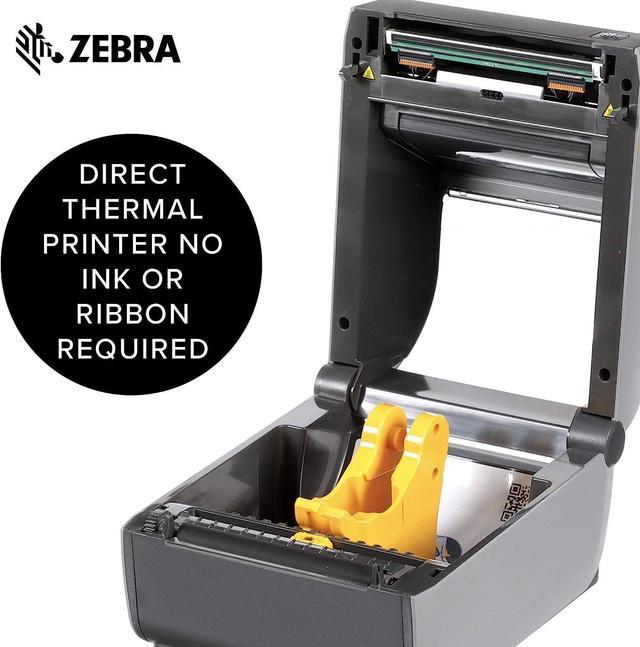 Refurbished: Zebra ZD620d Direct Thermal Desktop Printer 203 dpi  Ethernet, Serial, USB No Cutter ZD62042-D01F00EZ