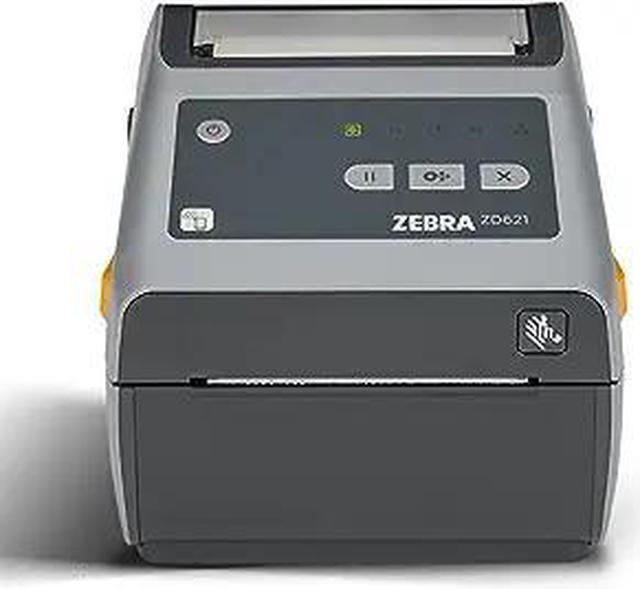 Refurbished: ZEBRA ZD621 Direct Thermal Desktop Printer 203 dpi Print Width  4-inch USB Serial Ethernet ZD6A042-D01F00EZ