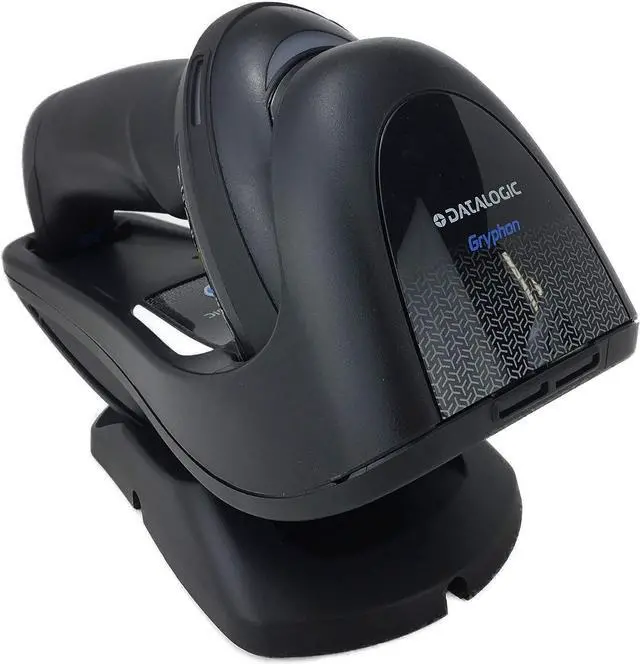 Main image of Datalogic Gryphon GBT4500 Omnidirectional 2D/1D Wireless Bluetooth Barcode Scanner/Imager, Includes Adjustable Cradle and USB Cord (GBT4500-BK-BT)