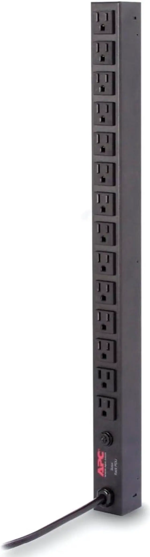 Alt view image 5 of 7 - APC 1500VA UPS Battery Backup Surge Protector, Rack Mount PDU with 14 Outlets, 0U Vertical Mount for Home or Business