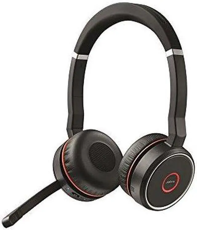 Alt view image 8 of 8 - Jabra EVOLVE 75 Headset UC Stereo - Stereo - Wireless - Bluetooth - 100 ft - 20 Hz - 20 kHz - Over-the-head - Binaural - Circumaural - Noise Canceling