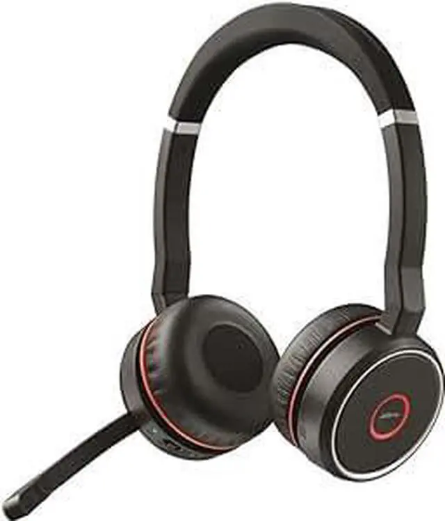Alt view image 4 of 8 - Jabra EVOLVE 75 Headset UC Stereo - Stereo - Wireless - Bluetooth - 100 ft - 20 Hz - 20 kHz - Over-the-head - Binaural - Circumaural - Noise Canceling