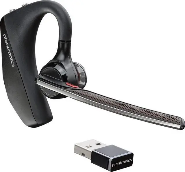 Alt view image 2 of 5 - Plantronics by Poly Voyager 5200 UC Wireless Headset & Charging Case - Single-Ear Bluetooth Headset w/Noise-Canceling Mic - Connect Mobile/Mac/PC via Bluetooth - Works w/Teams, Zoom - (206110-102)