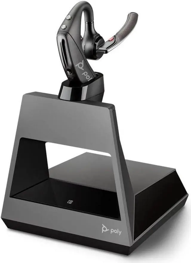 Alt view image 3 of 5 - Plantronics by Poly Voyager 5200 UC Wireless Headset & Charging Case - Single-Ear Bluetooth Headset w/Noise-Canceling Mic - Connect Mobile/Mac/PC via Bluetooth - Works w/Teams, Zoom - (206110-102)