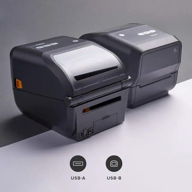 Alt view image 2 of 7 - Ze bra ZD420t Thermal Transfer Desktop Printer 203 dpi Print Width 4 in USB ZD42042-T01000EZ