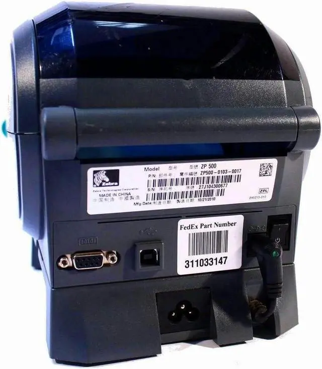 Alt view image 2 of 2 - Ze bra ZP500 Plus ZP500-0103-0017 Direct Thermal Bar code Label Printer USB/Peeler
