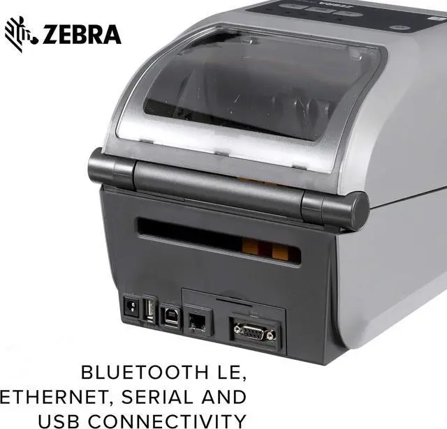 Alt view image 5 of 7 - Ze bra ZD620t Thermal Transfer Desktop Printer 203 dpi Print Width 4 in Ethernet Serial USB ZD62042-T01F00EZ