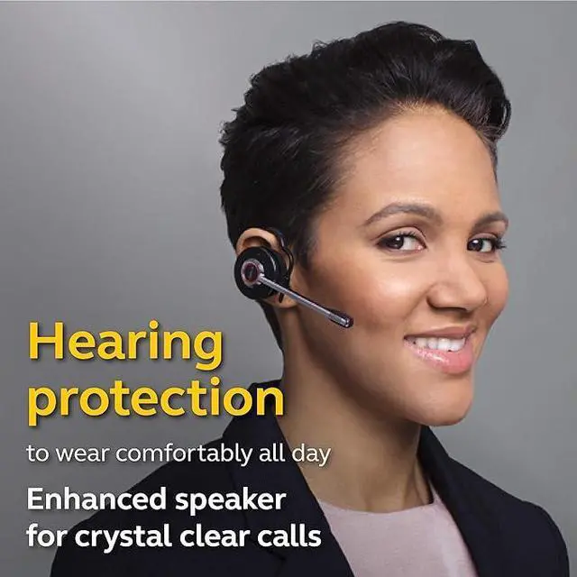 Alt view image 5 of 6 - Jabra Engage 65 Wireless Headset, Mono  Telephone Headset with Advanced Noise-Cancelling Microphone, All Day Battery Life