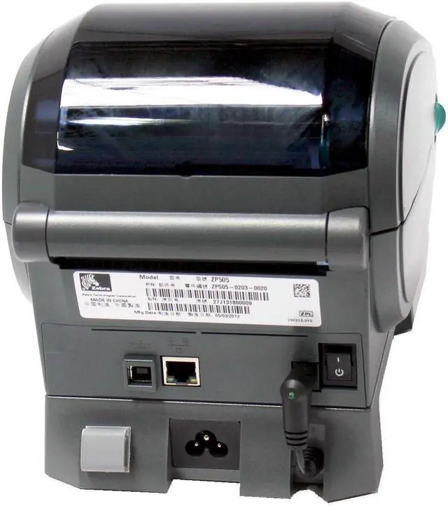 Alt view image 3 of 3 - Ze bra ZP505 Thermal Label Printer Ethernet Network Version (ZP505-0203-0020) Black