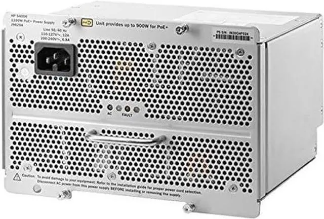 Main image of HPE 5400R 1100W POE+ ZL2 POWER SUPPLY