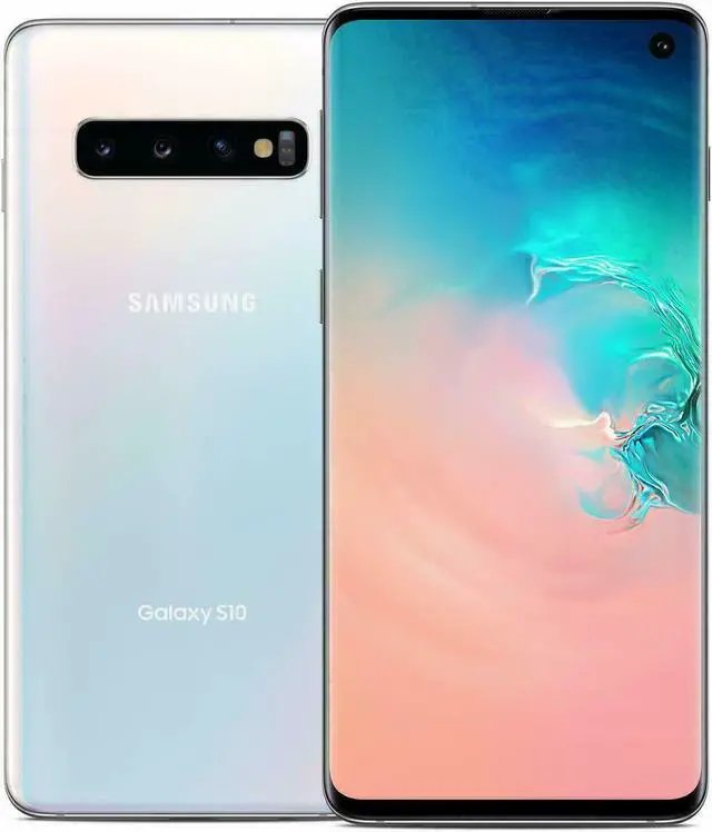 Alt view image 2 of 7 - Samsung Galaxy S10e 128GB Prism White Unlocked  Smartphone