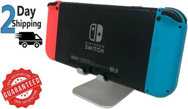 Alt view image 7 of 19 - Nintendo HADSKABAA Switch Gaming Console with Neon Blue and Red Joy-Con Controllers - Black