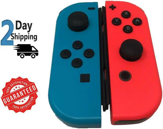 Alt view image 10 of 19 - Nintendo HADSKABAA Switch Gaming Console with Neon Blue and Red Joy-Con Controllers - Black