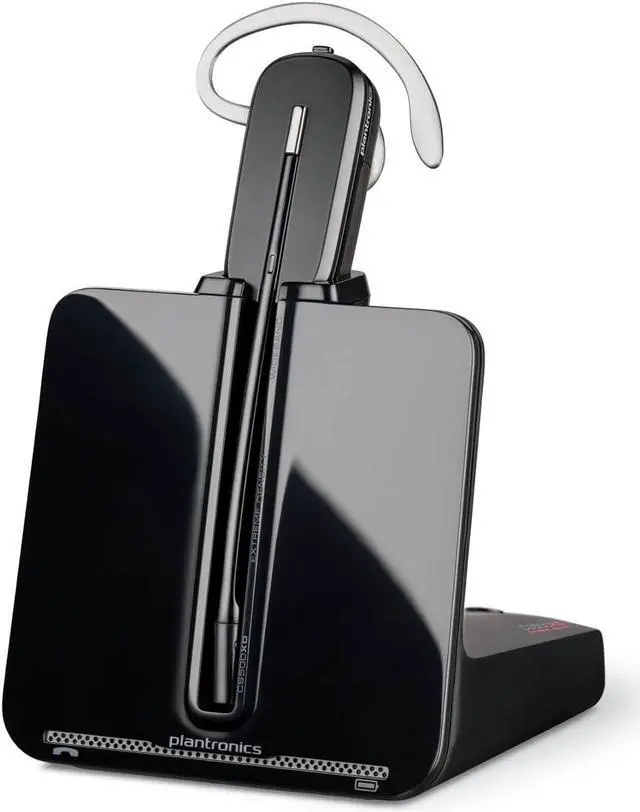 Main image of Poly CS540 Wireless DECT Headset (Plantronics)  Single Ear (Mono) Convertible (3 wearing styles)  Connects to Desk Phone  Noise Canceling Microphone