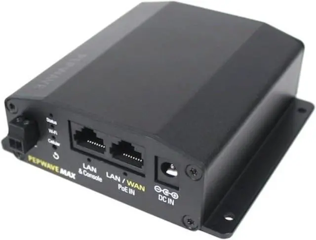 Main image of Peplink MAX BR1 Mini LTE (CAT-4) | Home Businesses and Outdoor Activities 4G LTE Router | Reliable Hotspot | Redundant SIM Slot | Embedded LTE Modem | MAX-BR1-MINI-LTE-US-T