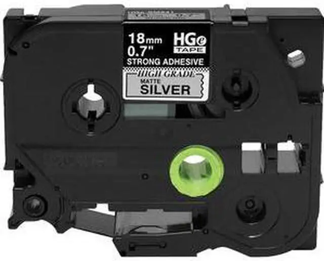 Alt view image 6 of 6 - Brother HGES1415PK Black on Clear Extra-Strength Adhesive Label Tape for PT-E300, 18RKT, 9700PC, 9800PCN 5/pack