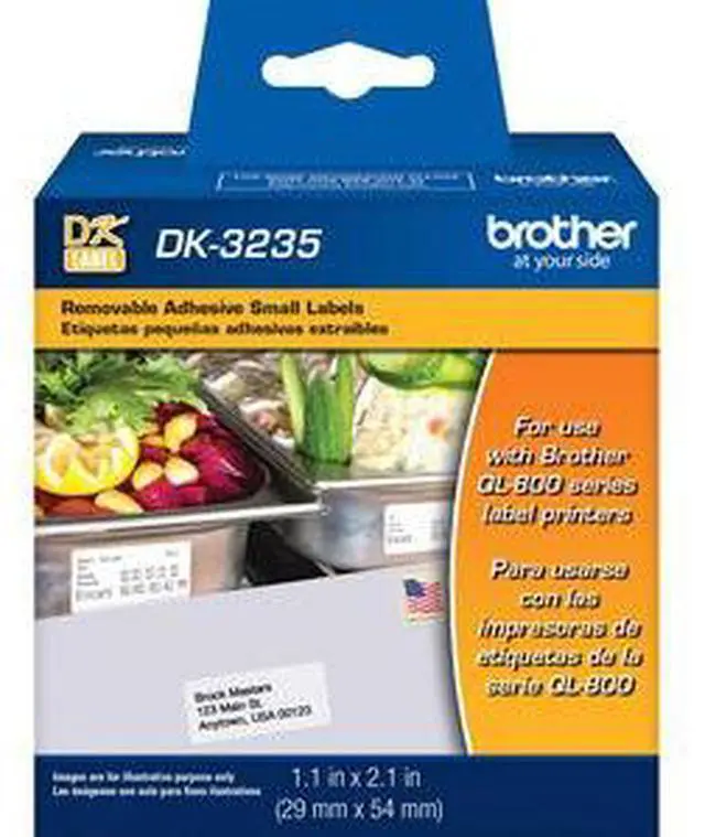 Alt view image 7 of 12 - Brother Printer DK3235 Die Cut Removable Adhesive Small Labels (DK3235)