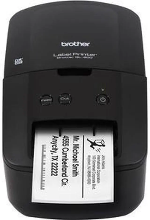 Alt view image 9 of 13 - Brother QL-600 Direct Thermal Printer Monochrome Desktop Label Print QL600