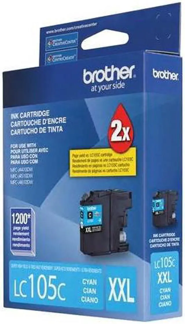 Alt view image 10 of 10 - Brother Innobella LC105CS Ink Cartridge - Cyan