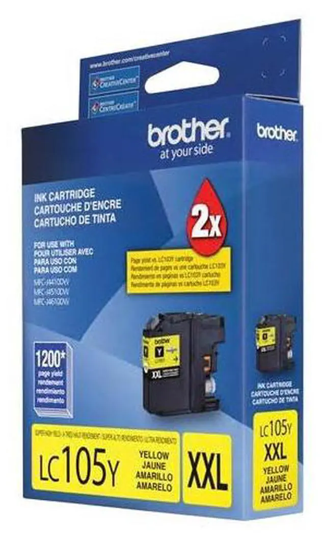 Alt view image 6 of 6 - Brother Innobella LC105YS Ink Cartridge - Yellow
