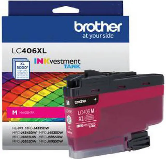Alt view image 2 of 9 - Brother INKvestment LC406XLM Ink Cartridge Magenta in Retail Packaging