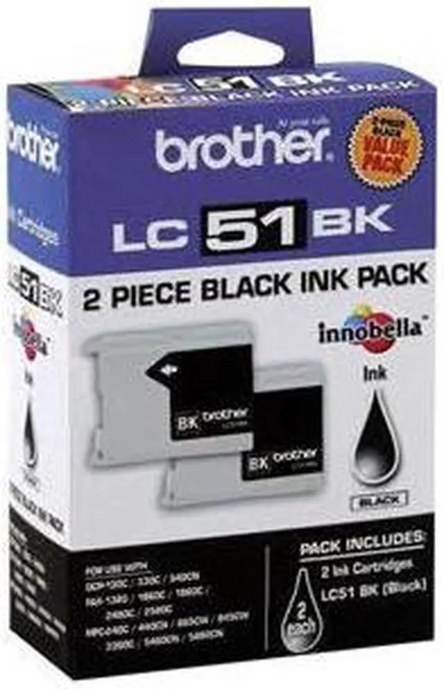 Alt view image 16 of 17 - Brother International Corporat Black Ink Cartridge-2 Pack