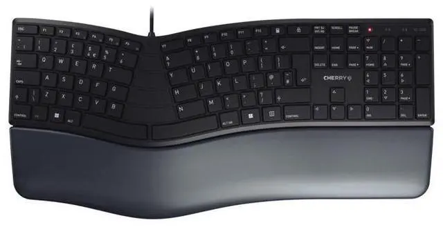 Alt view image 2 of 3 - NEW CHERRY JK-4500EU-2 ERGO KC 4500 Keyboard - Cable Connectivity USB Interface