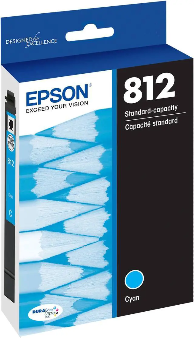 Alt view image 2 of 7 - Epson T812220S (T812) DURABrite Ultra Ink, 300 Page-Yield, Cyan