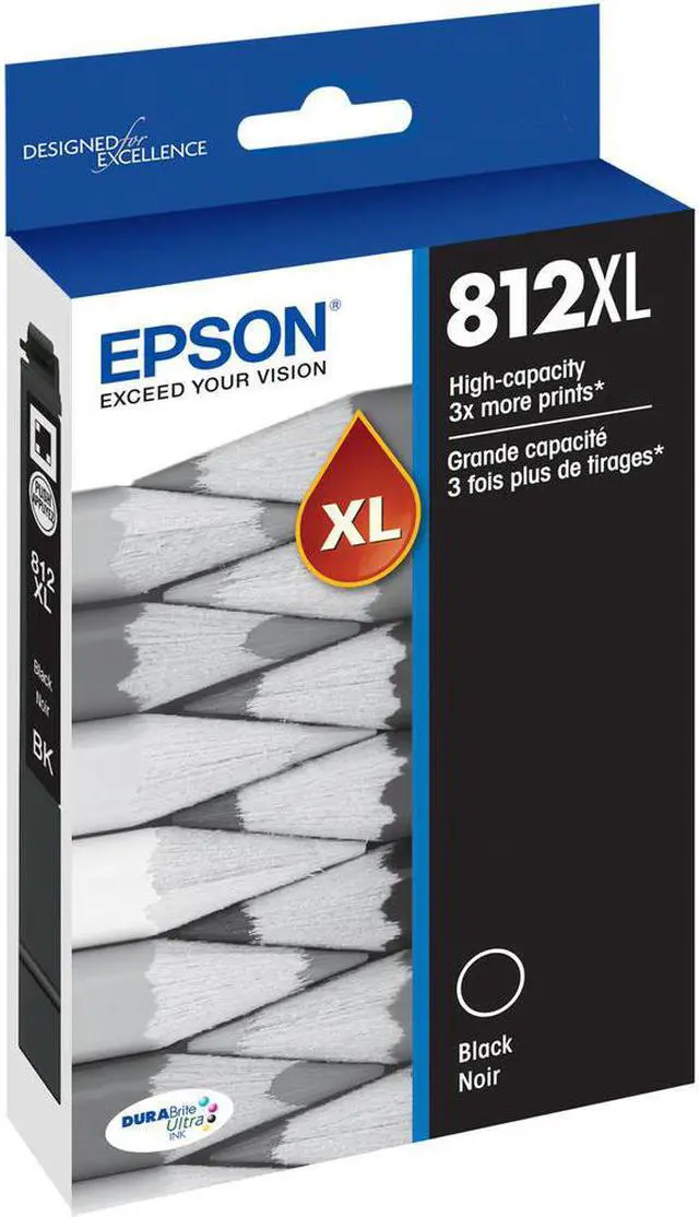 Alt view image 3 of 12 - Epson T812XL Black DuraBrite Ultra High-Yield Ink T812XL120S