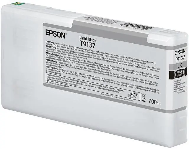 Alt view image 5 of 5 - Epson Ultrachrome Hd T913700 Ink Cartridge - Light Black