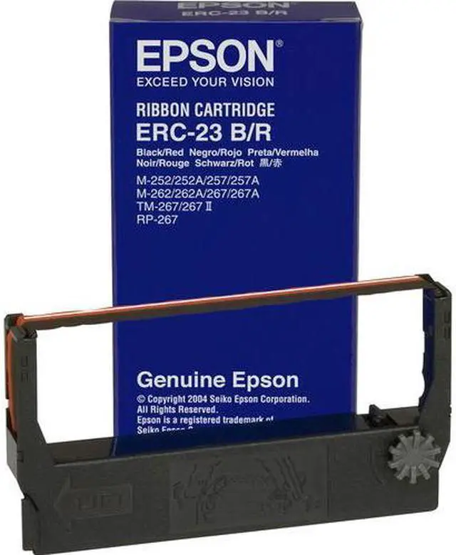 Alt view image 11 of 12 - Epson Ribbon Cartridge - Black/Red Ribbon Replacement Pack