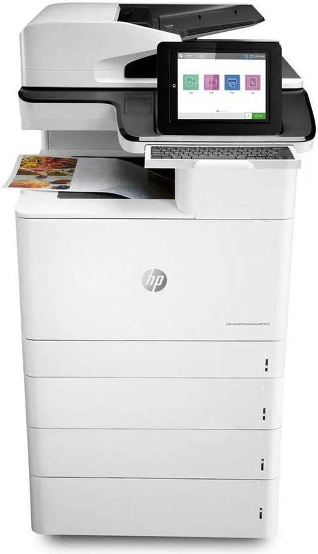 Alt view image 6 of 12 - HP Color LaserJet Enterprise Flow MFP M776zs MFP Up to 45 ppm 1200 x 1200 dpi Color Print Quality Color Wireless 802.11n/BLE Laser Printer