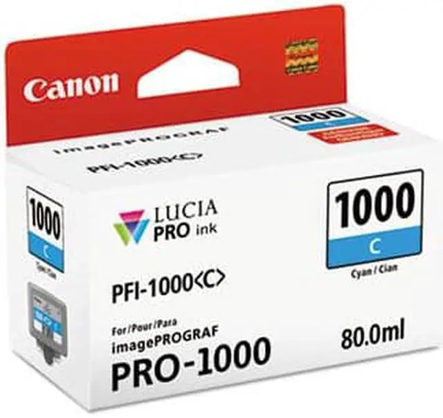 Alt view image 3 of 4 - Canon PFI-1000 C Cyan LUCIA PRO ink for imagePROGRAF PRO-1000 #0547C002
