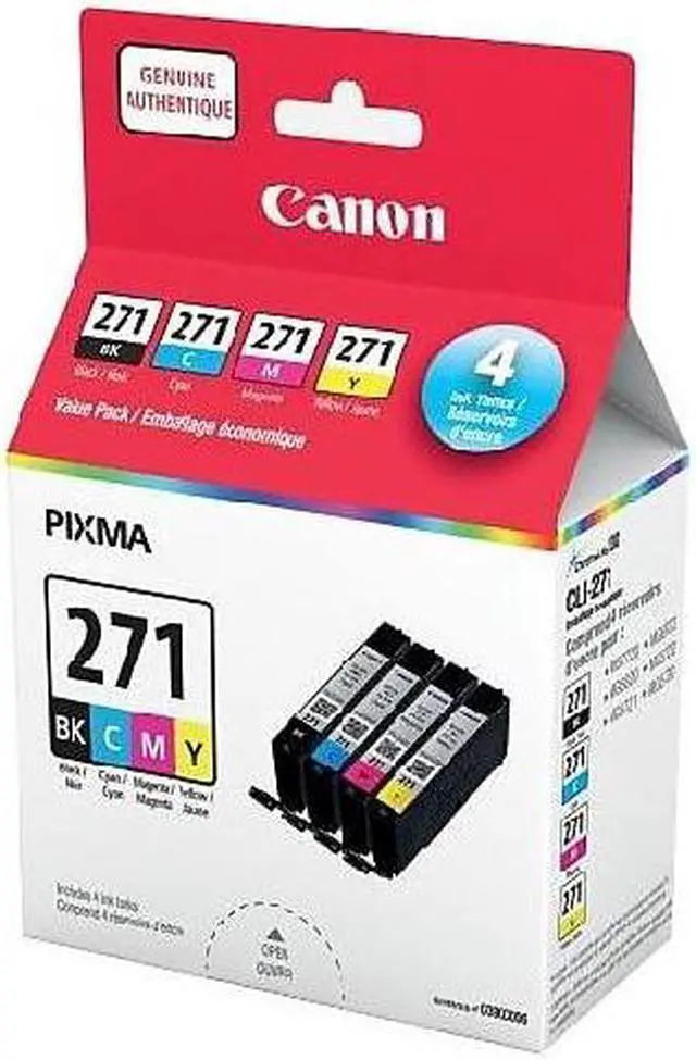 Alt view image 3 of 4 - Canon CLI-271 Ink Cartridge - Black, Cyan, Magenta, Yellow