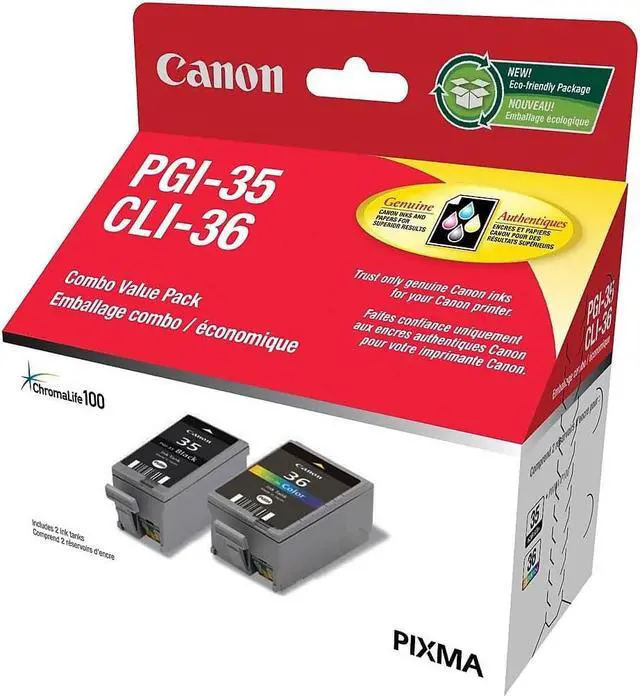 Alt view image 2 of 2 - Canon PGI-35/CLI-36 Ink Cartridge - Black, Color