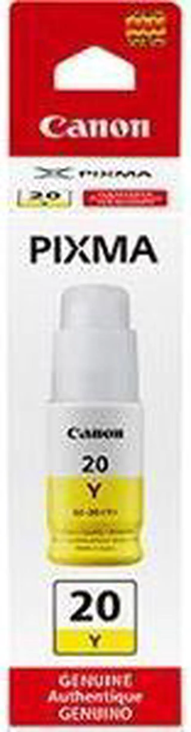 Alt view image 10 of 12 - Canon Canon GI-20 MegaTank Ink - Inkjet - Yellow - 1 Each
