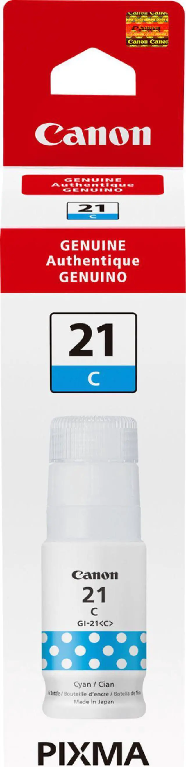 Alt view image 12 of 12 - Canon GI-21 Cyan AMR Ink Bottle 4537C001